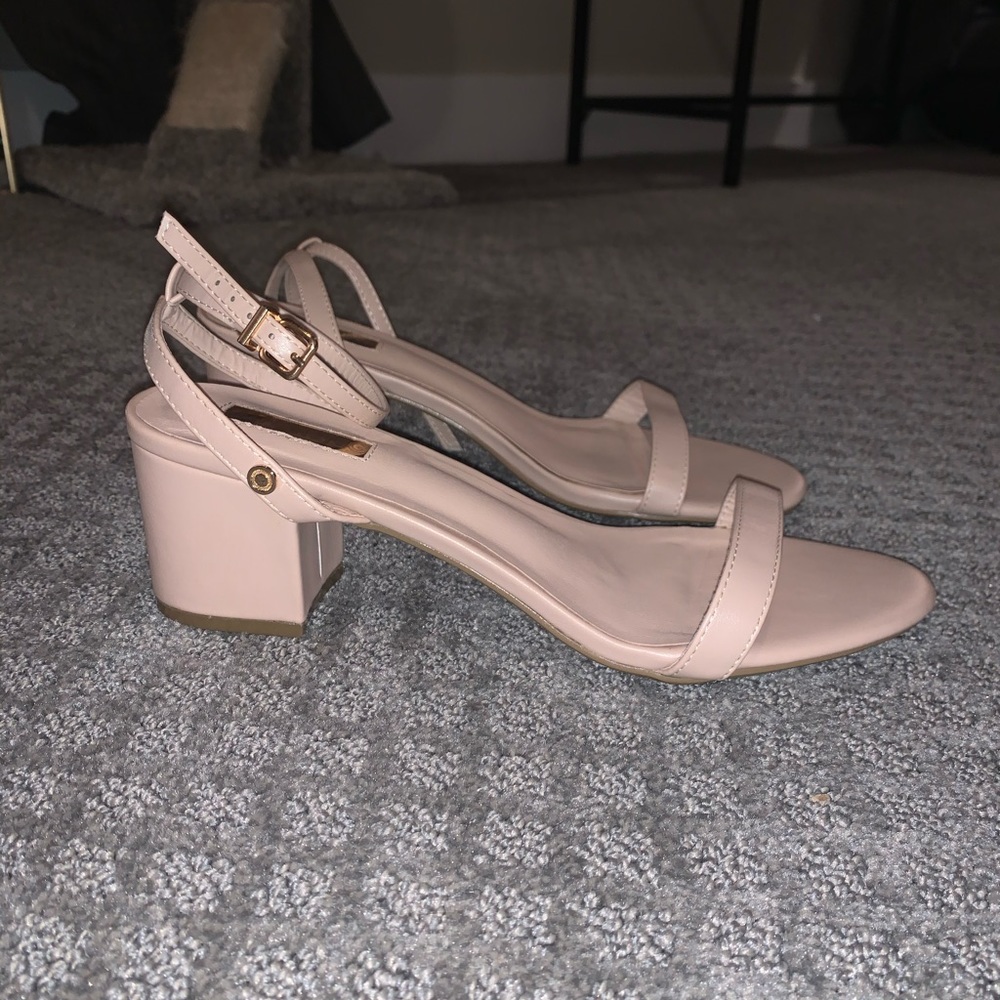 Women’s Nude Block Heel Sandal
